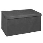 Sorbus 13.75 in. H x 19.75 in. W x 16 in. D Gray Cube Storage Bin Boxes ...