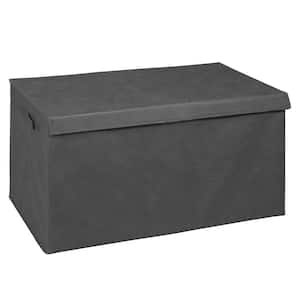 16 in. H x 30 in. W x 15 in. D Gray Fabric Cube Storage Bin