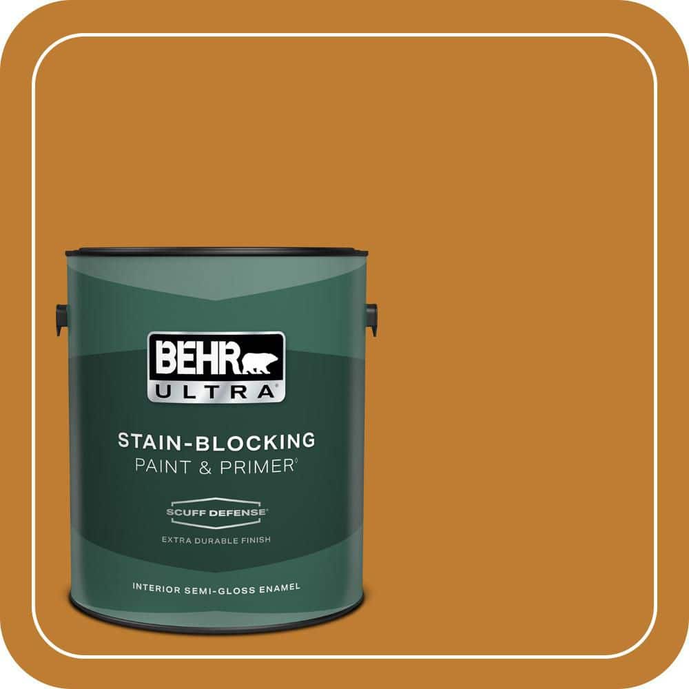 1 gal. #S-H-310 Autumn Fest Extra Durable Semi-Gloss Enamel Interior Paint & Primer price history on PriceWatchPro