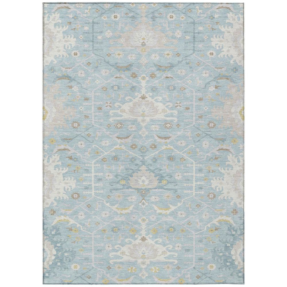 Chantille Machine Washable Indoor/Outdoor Abstract ACN2859 Sky 10 ft. x 14 ft. Area Rug price history on PriceWatchPro