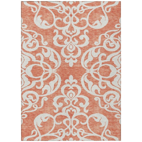 Addison Rugs Chantille Machine Washable Indoor/Outdoor Abstract ACN973 Coral 2 ft. 6 in. x 3 ft. 10 in. Area Rug