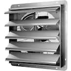 3368 CFM 20 in. Silver Aluminum High Speed Gable Mount Shutter Exhaust Fan