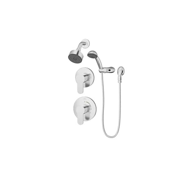 Symmons Identity 1-Spray Hand Shower and Shower Head Combo Kit in Chrome (Valve Included)