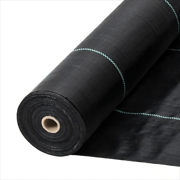 Weed Barrier 6.5 ft. x 330 ft. Heavy Duty Woven 3.2 oz. Polypropylene, Soil-Friendly Breathable Landscape Fabric