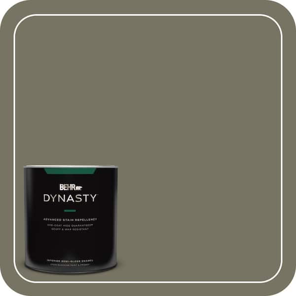 BEHR DYNASTY 1 qt. #BXC-20 Amazon River Semi-Gloss Enamel Interior Stain-Blocking Paint and Primer