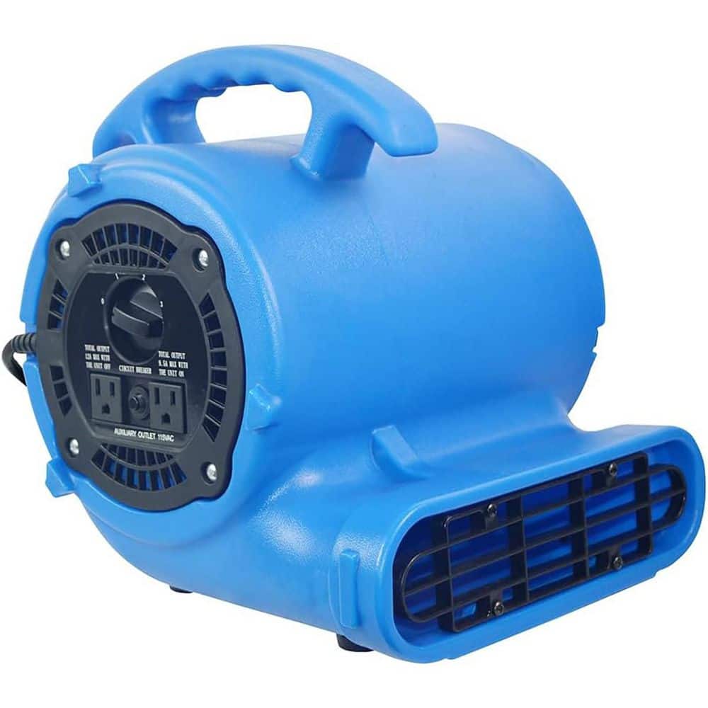 BloTek 11 in. 1 /4HP 3 Speed Blower Fan in. Blue with Daisy