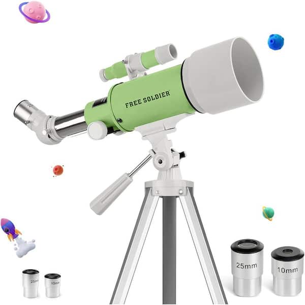 Misopily Telescope for Adult 70 mm Aperture and 400 mm Focal Length Professional Astronomy Telescope for Beginners in Green