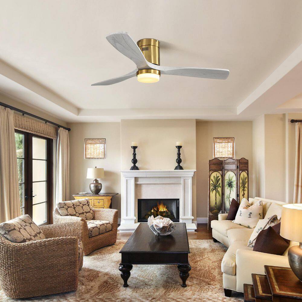 Cielo 52 in. Gold Downrod Standard Ceiling Fan with Integrated LED with Remote Included DC Motor price history on PriceWatchPro