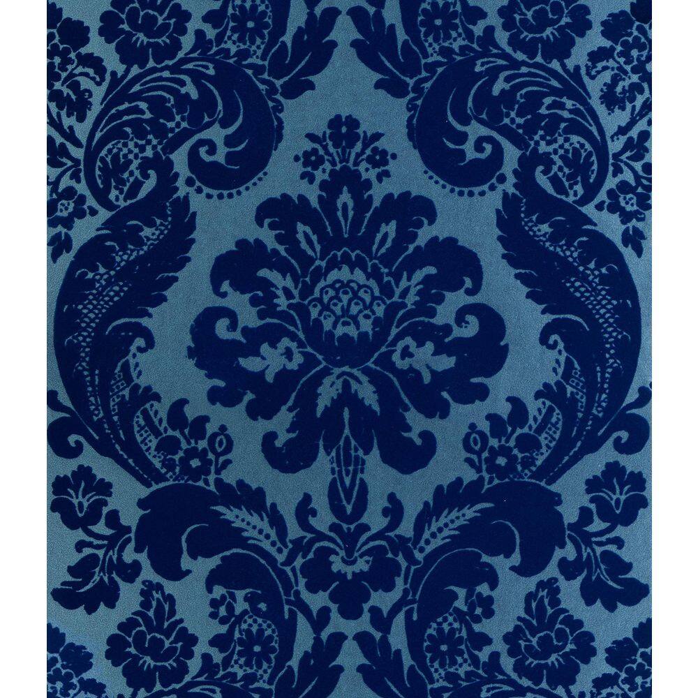 A-Street Prints Shadow Blue Damask Paper Strippable Roll A-Street Prints Shadow Blue Damask Paper Strippable Roll
