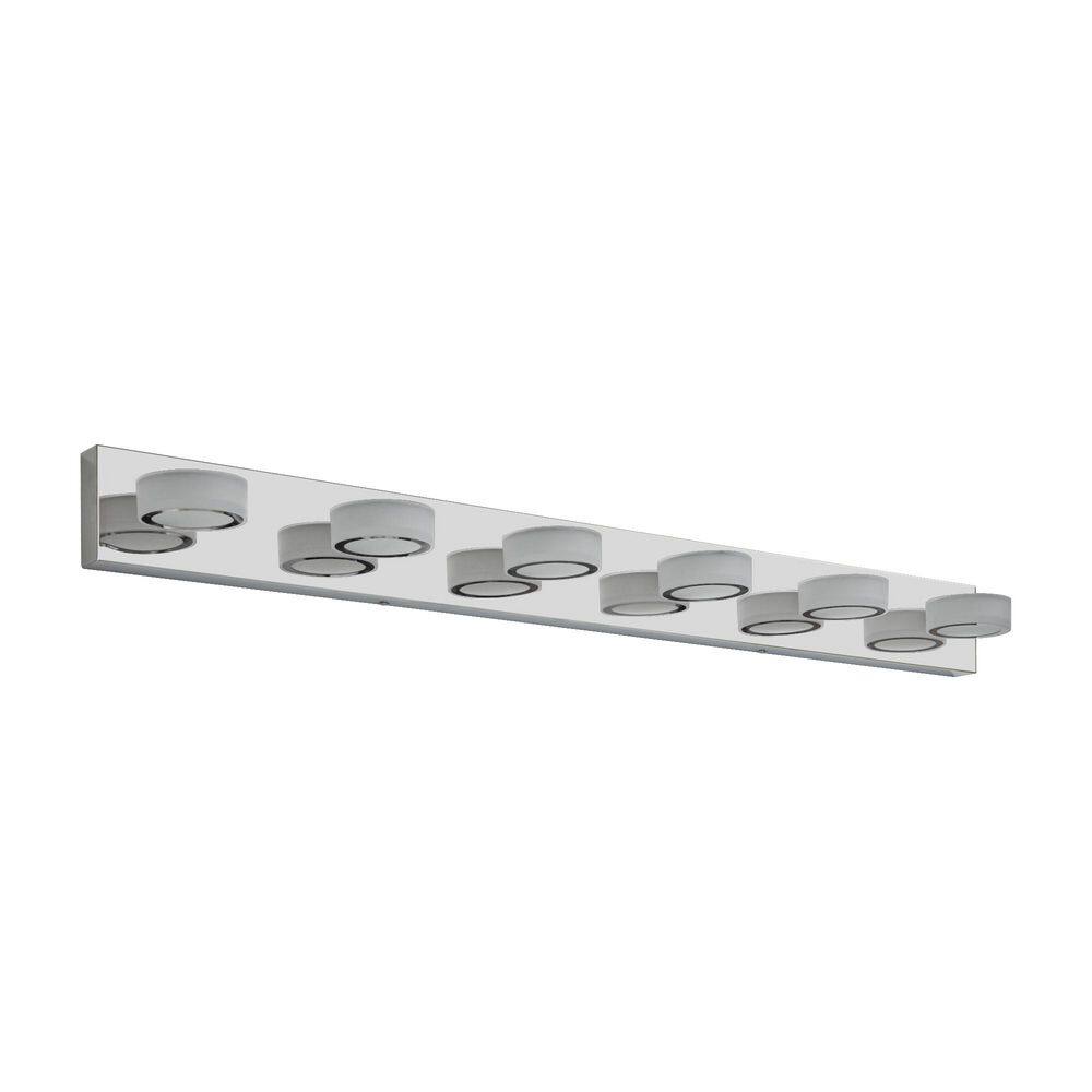 Modern 45 in. 6-Light Chrome Intelegant LED Vanity Light, Iron price history on PriceWatchPro