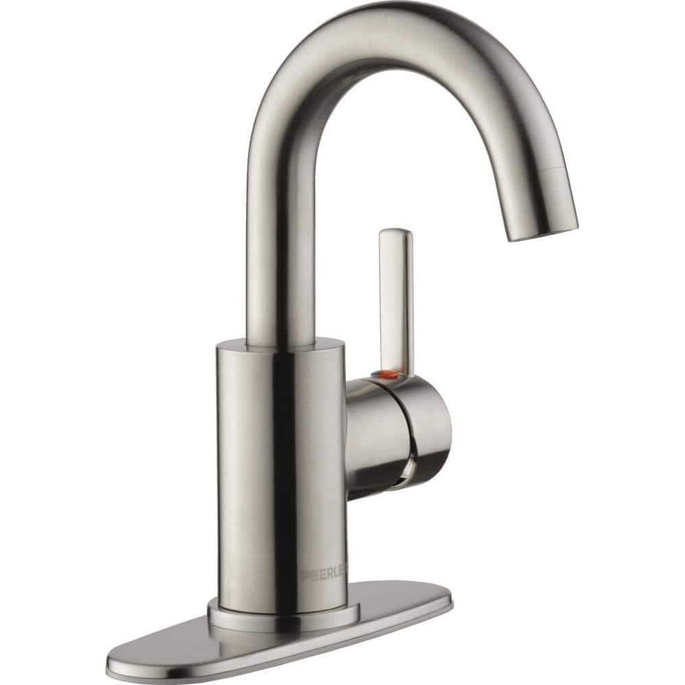 Brushed Nickel Single Handle Bathroom Faucet with Brass Body