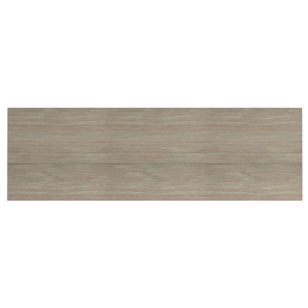 Distressed Gray Pine Sideboard Buffet with Antique Bronze Handles
