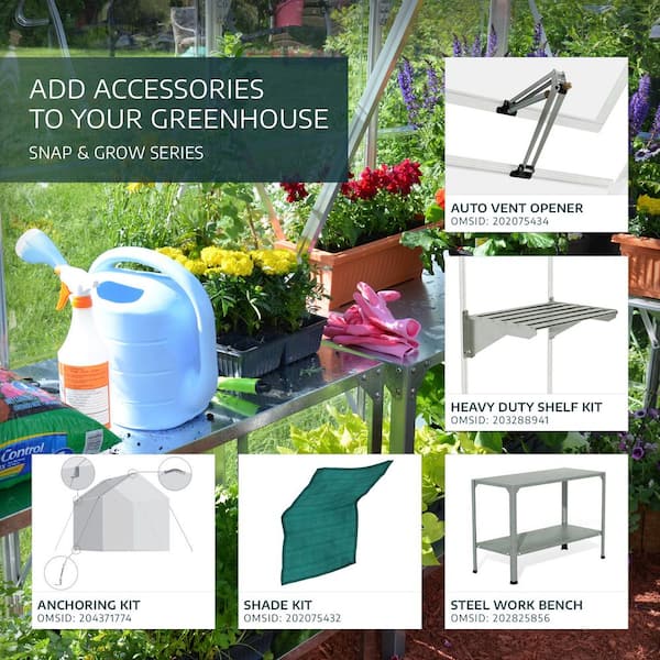 CANOPIA by PALRAM Snap and Grow 6 ft. x 8 ft. Silver/Clear DIY