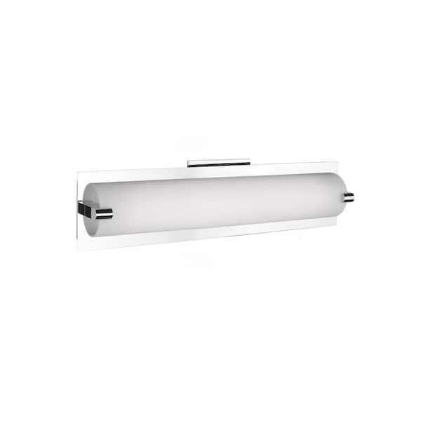 KUZCO Lighthouse 18 in. 1 Light 21-Watt Chrome Integrated LED Vanity Light
