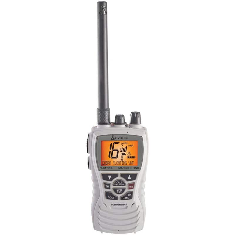 Marine 6-Watt Floating VHF Radio, White