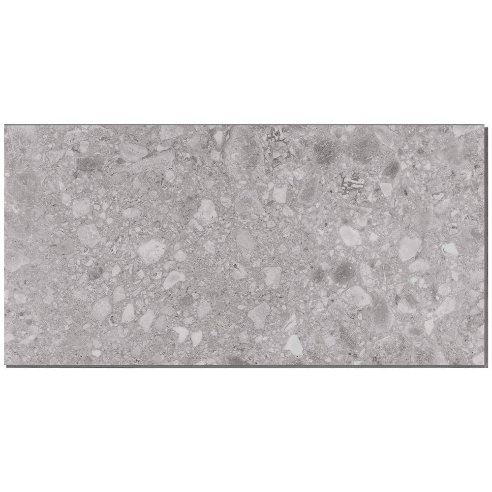 Ivy Hill Tile Rizzo Earth Gray 20 MIL x 12 in. x 24 in. Click Lock