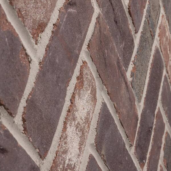 Rosewood Thin Brick Herringbone Panel