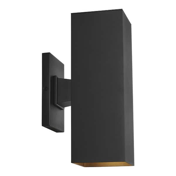 Generation Lighting Pohl Medium 2-Light Black Outdoor Wall Lantern