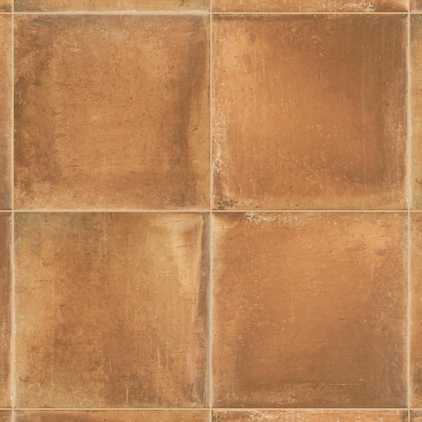Merola Tile Rustic Cotto 13 In X, Saltillo Tile Vinyl Flooring