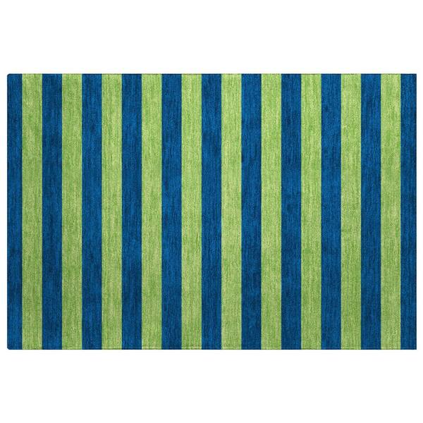 Dream Shag Premium Machine Washable Abstract ADS530 Navy 2 ft. x 3 ft. Accent Rug