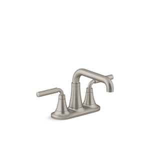 Tone 4 in. Centerset Double Handle 1.0 GPM Bathroom Faucet in Vibrant Brushed Nickel