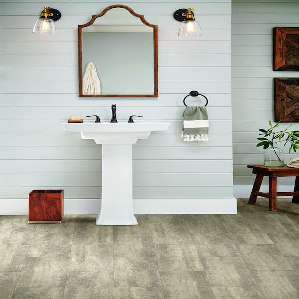 Armstrong Luxe W Rigid Core 12 In, Armstrong Bathroom Flooring