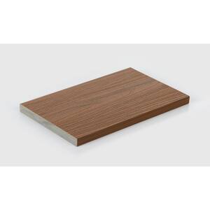 1 x 8 ft. to 12 ft. Sylvanix Elements Riser-Spanish Cedar Square Edge Fully Encapsulated Actual Size: 3/4 in. x7-1/4 in.