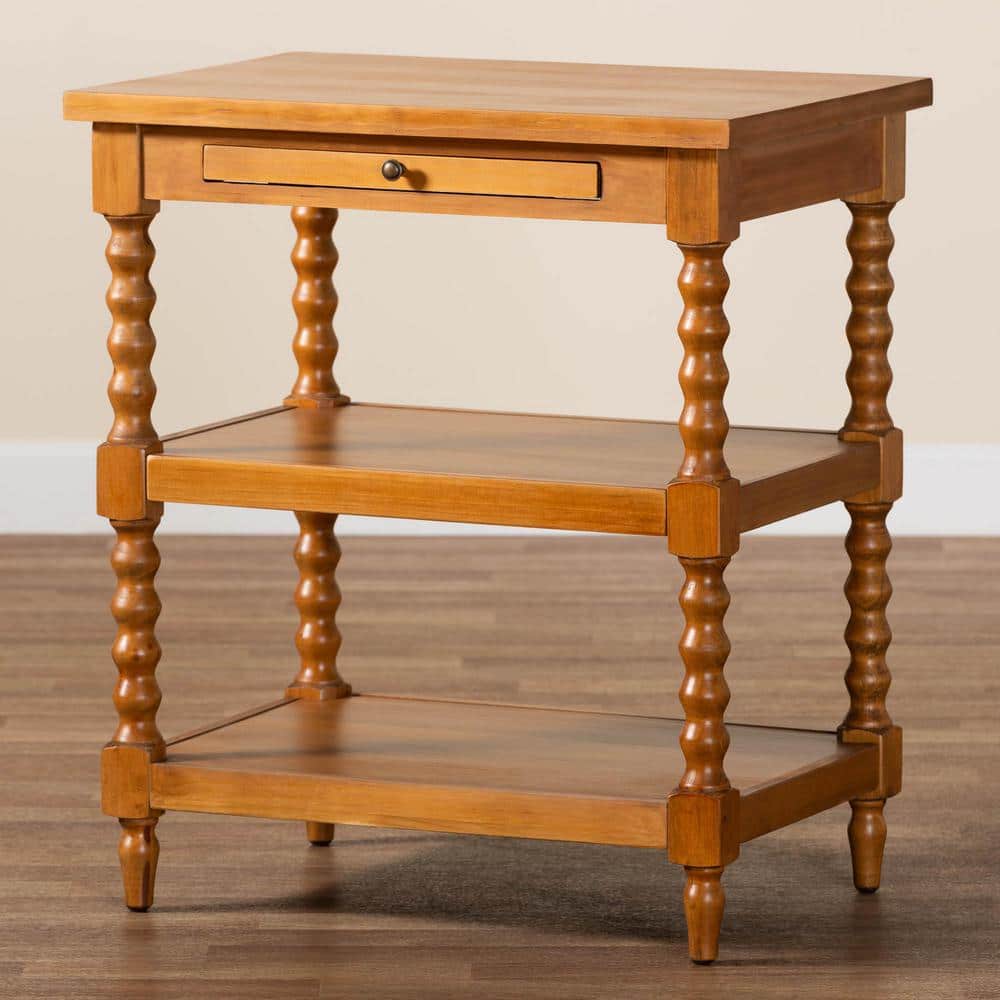 Imogene 26 in. Black Rectangle Wood End Table - thumbnail 7