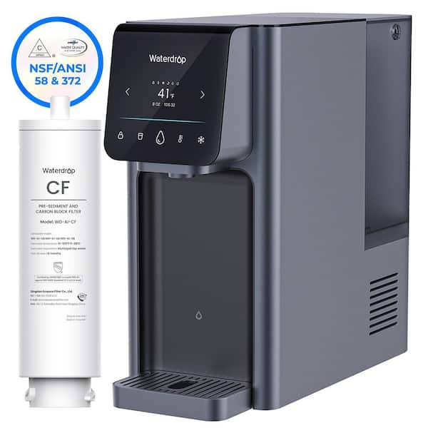 WD-A1 Countertop Reverse Osmosis System, Hot and Cold Water Dispenser, Extra WD-A1-CF Replacement Filter,