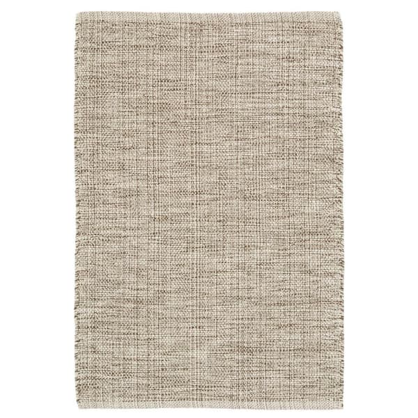 Marled Handwoven Cotton Brown 9 ft. x 12 ft. Indoor Area Rug