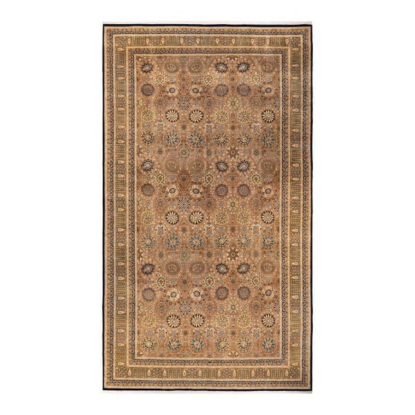 Solo Rugs Mogul One-of-a-Kind Traditional Brown 8 ft. 1 in. x 14 ft. 7 in. Oriental Area Rug