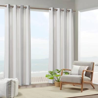 Gray Striped Curtains Window, Gray White Striped Curtains