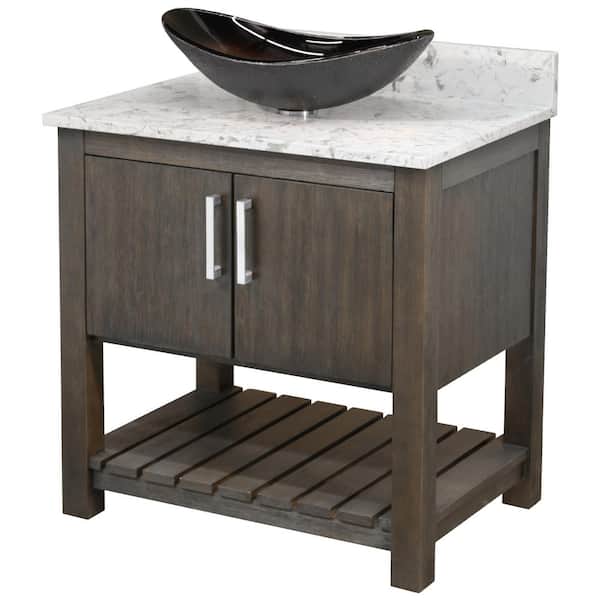 Novatto Ocean Breeze 31 in. W x 22 in. D x 31 in. H 1 Bronze Sink