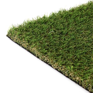 15 ft. W x Cut to Length Green and Tan Nylon Artificial Grass Turf