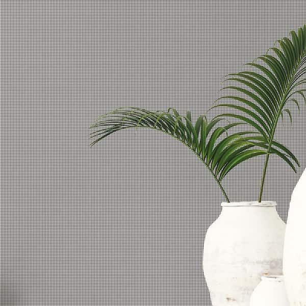 Houndstooth Black/White Matte Finish Non-Woven Non-Pasted Wallpaper Sample