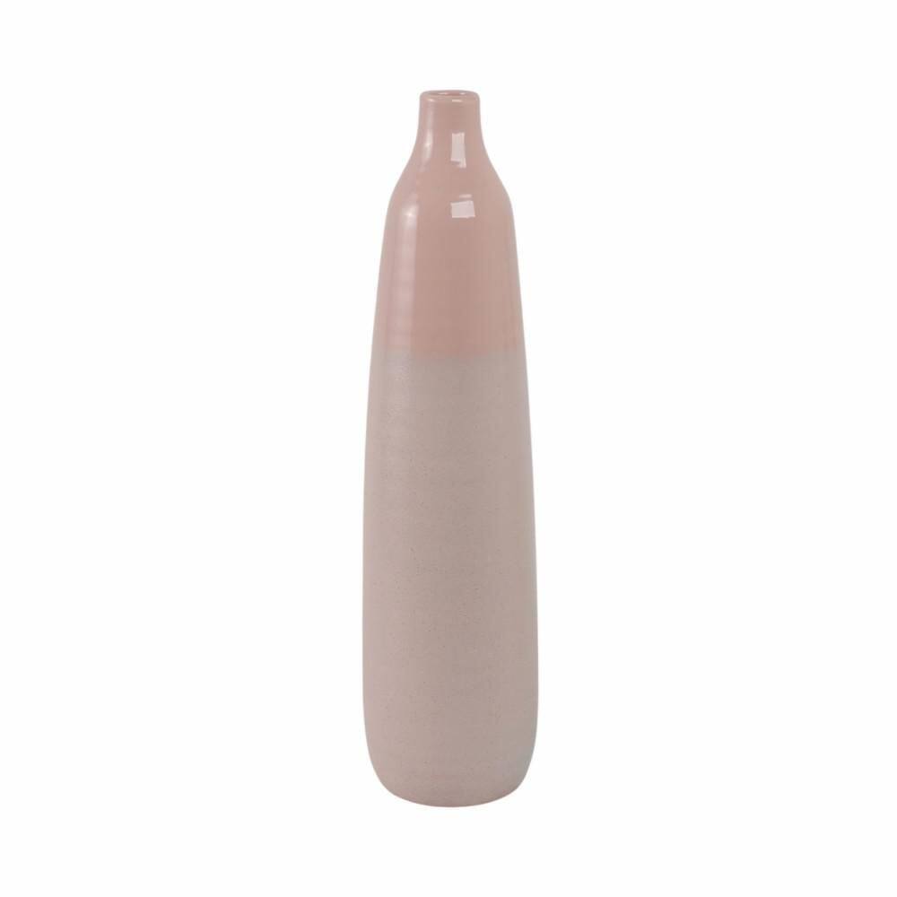 22 in. Blush Pink Ceramic Bottle Shaped Decorative Vase price history on PriceWatchPro