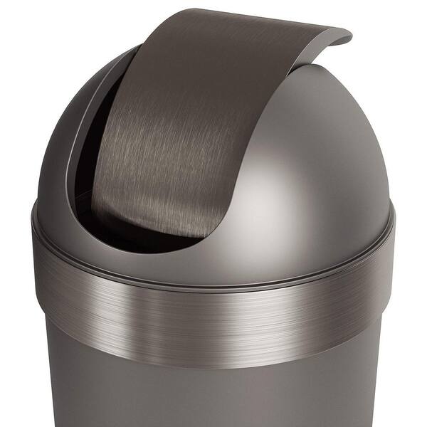 thumbnail interactive-video image 1 of Large Capacity ♞50L Swing Top Garbage Bin With Swing Lid Dustbin Waste Paper Bin Trash Bin Tong Sampah Bakul Sampah 8606 1 of 9