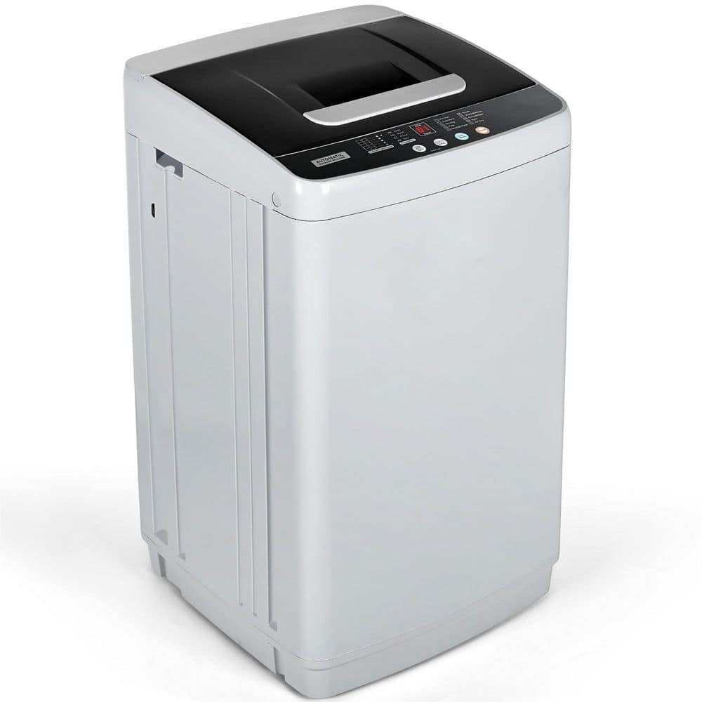 1.03 cu. ft. Portable Top Load Washer in Gray- 10 Programs 5-Water Levels, Compact for Apartment/Dorm/RV