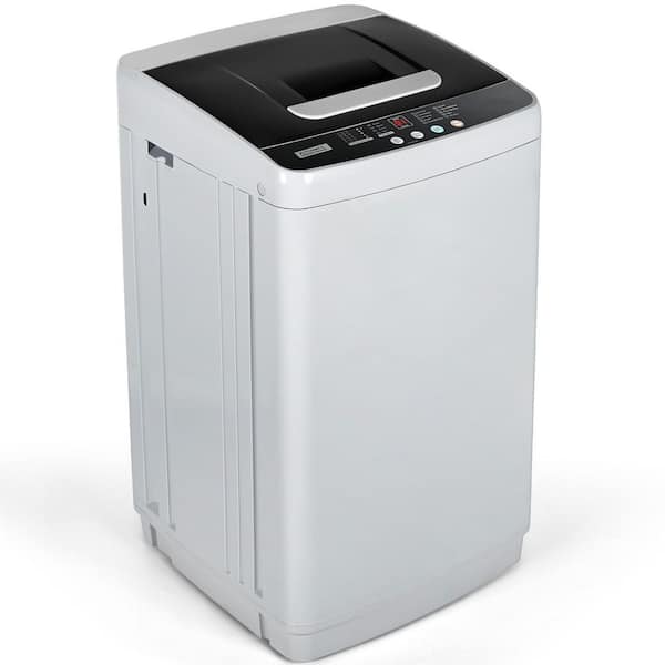 1.03 cu. ft. Portable Top Load Washer in Gray- 10 Programs 5-Water Levels, Compact for Apartment/Dorm/RV