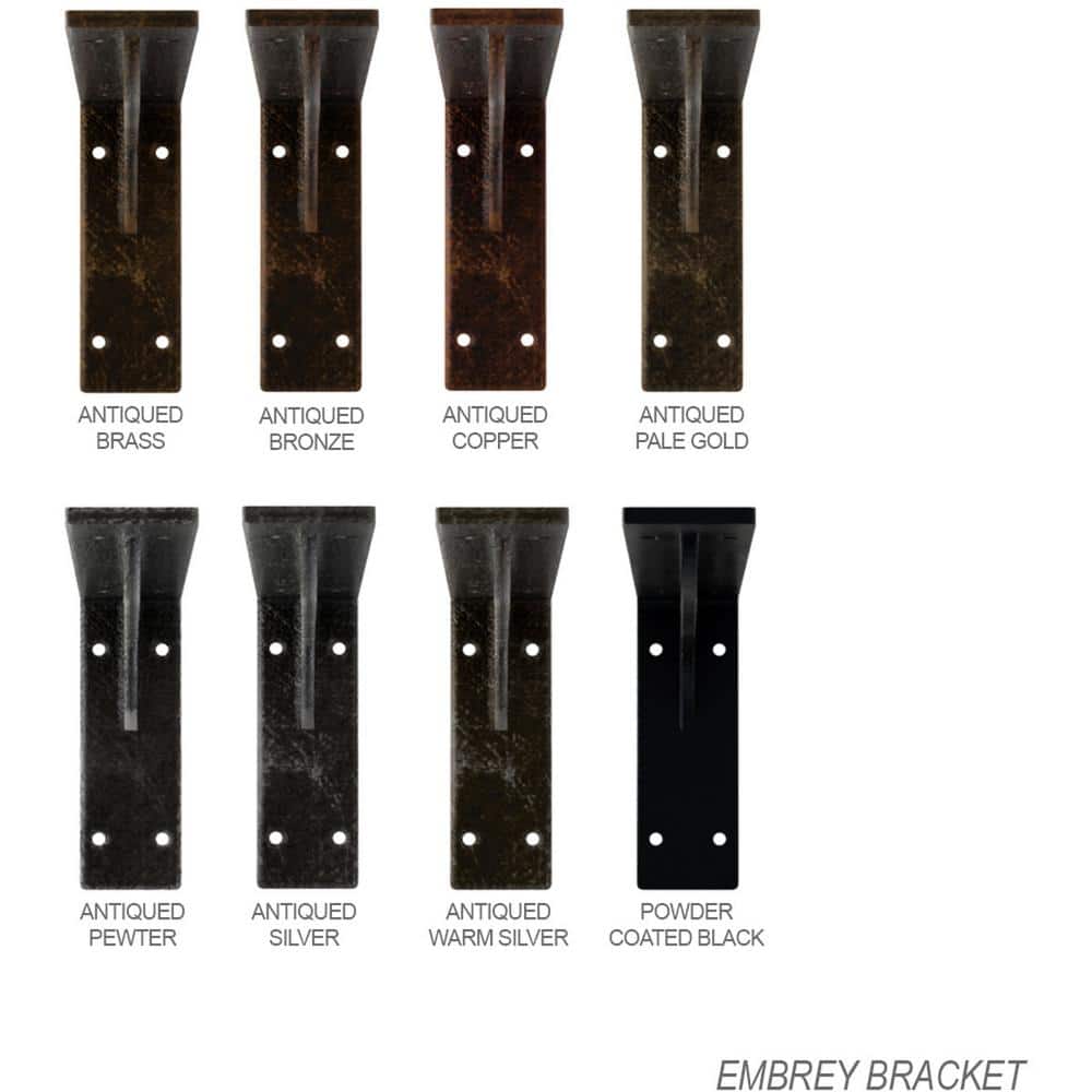 Hammered Gold 3.75" Industrial Steel Bracket for Shelving