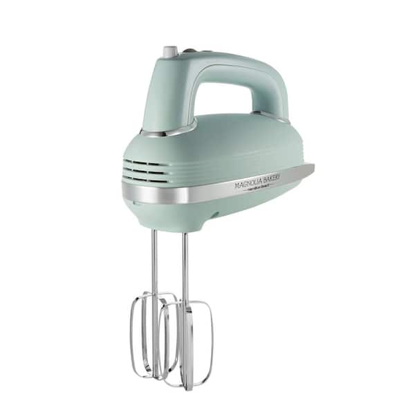 Unbranded Magnolia Bakery 5-Speed Blue Hand Mixer with Storage Case
