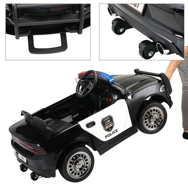 thumbnail image 2 of Kids Ride On Police Car 12V Electric Battery Powered Cop Car Flashing – Babyjoy 2 of 10