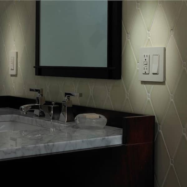 Claro On/Off Switch, 15 Amp/4 Way, Light Almond (CA-4PS-LA)