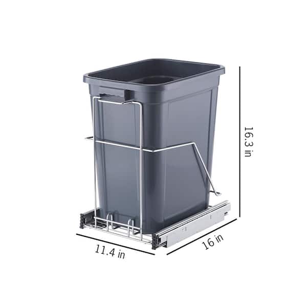 25 Gallon The Celestial CL25-SS Metal Indoor Trash Can Stainless