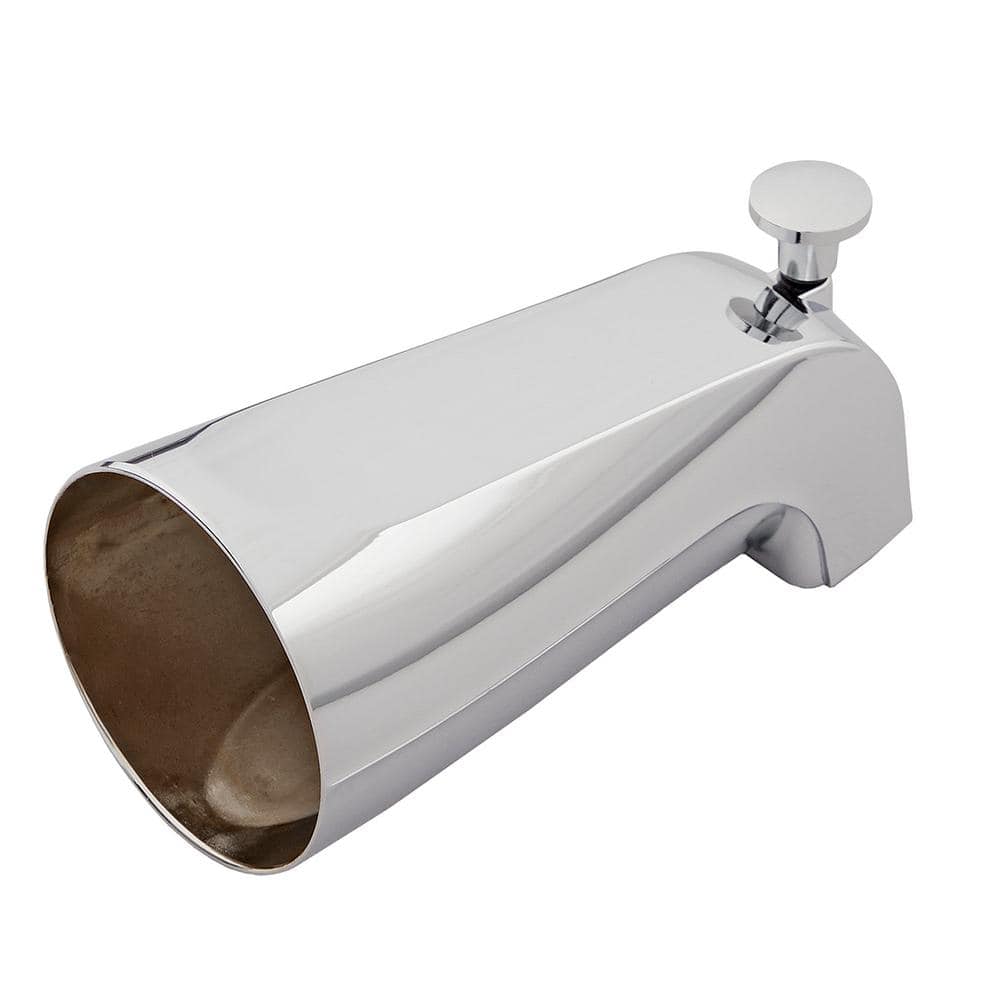 Chrome Tub Spout with Diverter and Adapters