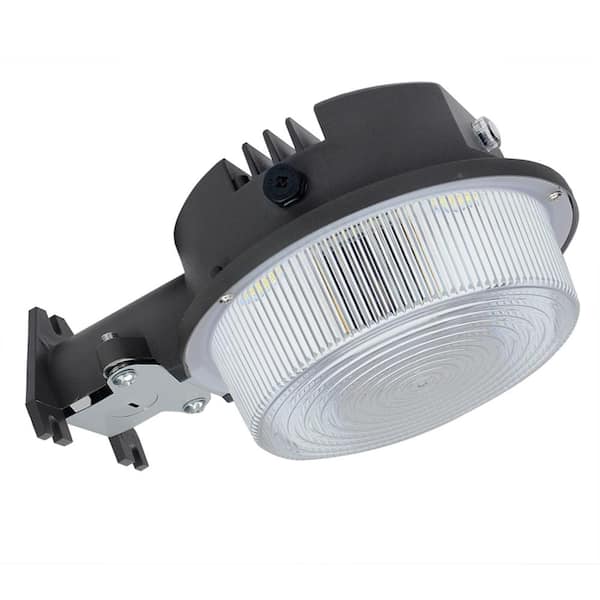 Bieuoram 150-Watt Equivalent 4000 Lumen 150° with Bronze Dusk to Dawn Integrated LED Barn Light 5000K Flood Light (1-Pack)