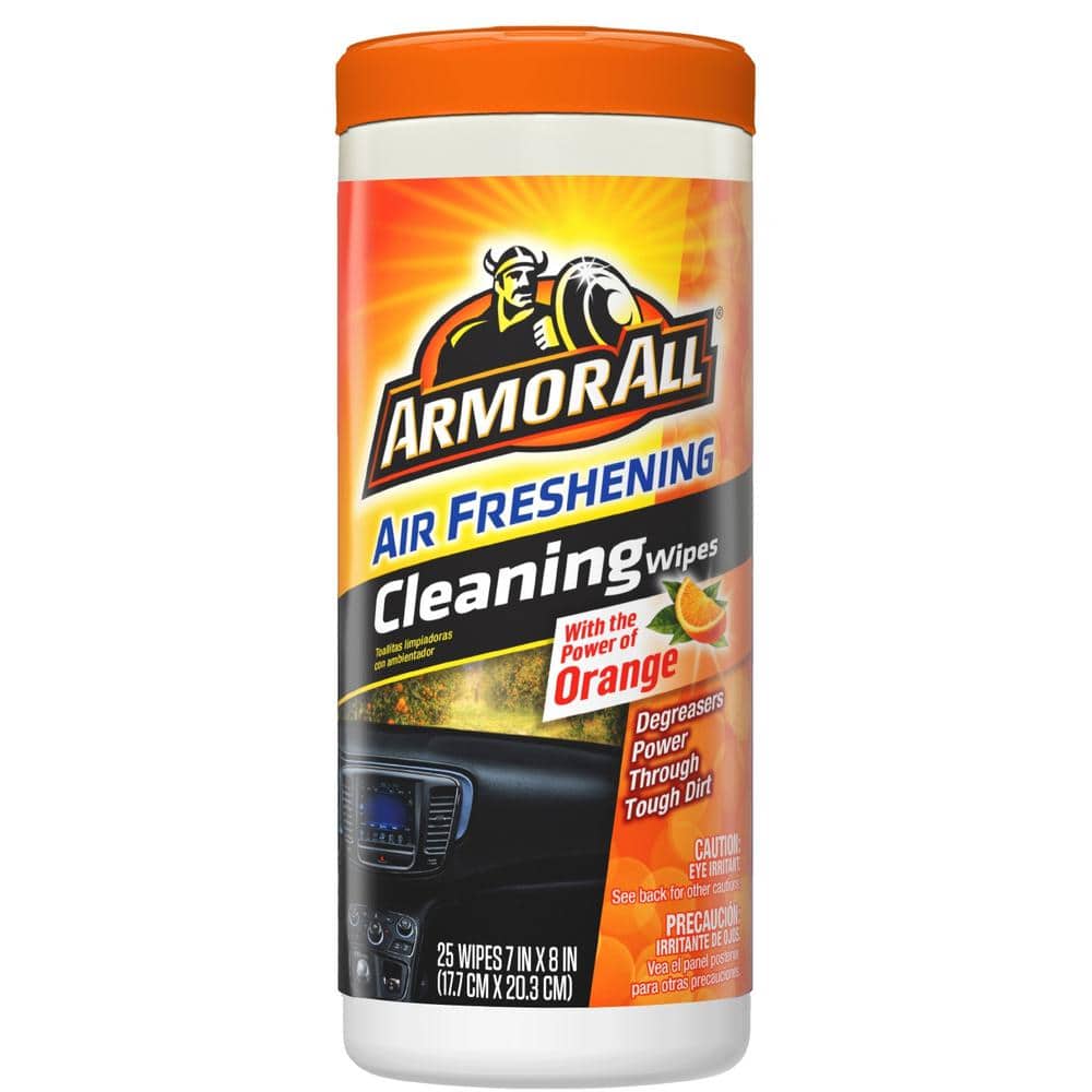 Armor All Orange Air Freshening 7 In. x 8 In. Multi-Purpose Wipes  (25-Count) - Power Townsend Company