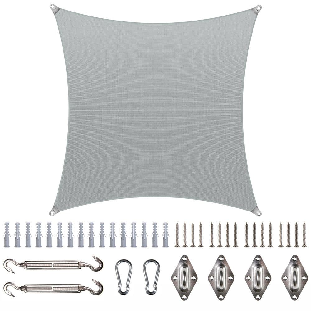 Super Ring 16 ft. x 22 ft. Sun Shade Sail with Hardware-Grey price history on PriceWatchPro