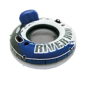 River Run II Inflatable 2-Person Pool Float with Cooler and 6 Single Rider Floats