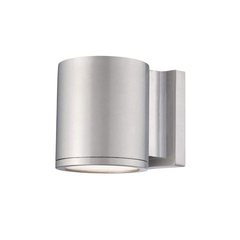 Wac Lighting Ws-W2605 Tube 5  Tall 1 Light Led Outdoor Wall Sconce - Silver